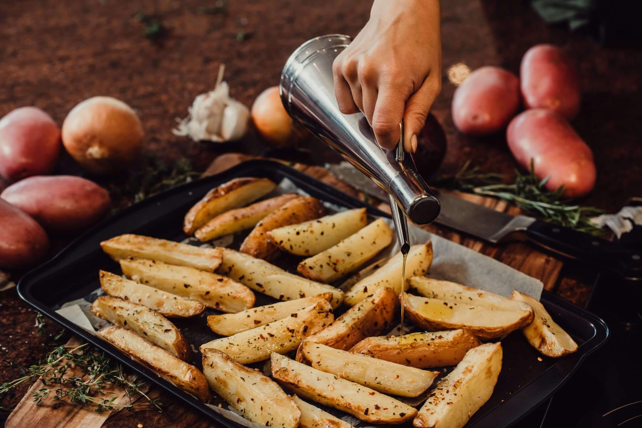 Comit Farm Oven-Baked Chips with Chilli and Thyme - Mitolo Family Farms