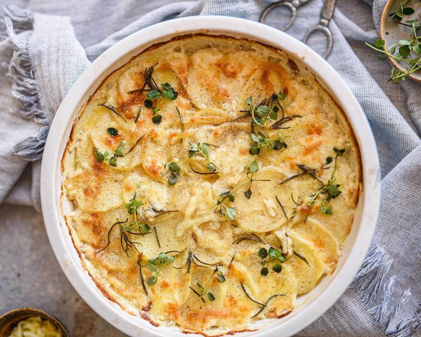 Low Carb Creamy Potato Gratin - Mitolo Family Farms