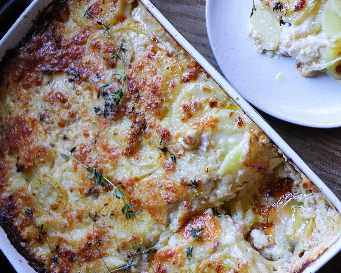Carisma Potato Bake with Parmesan Bechamel Sauce Mitolo Family Farms