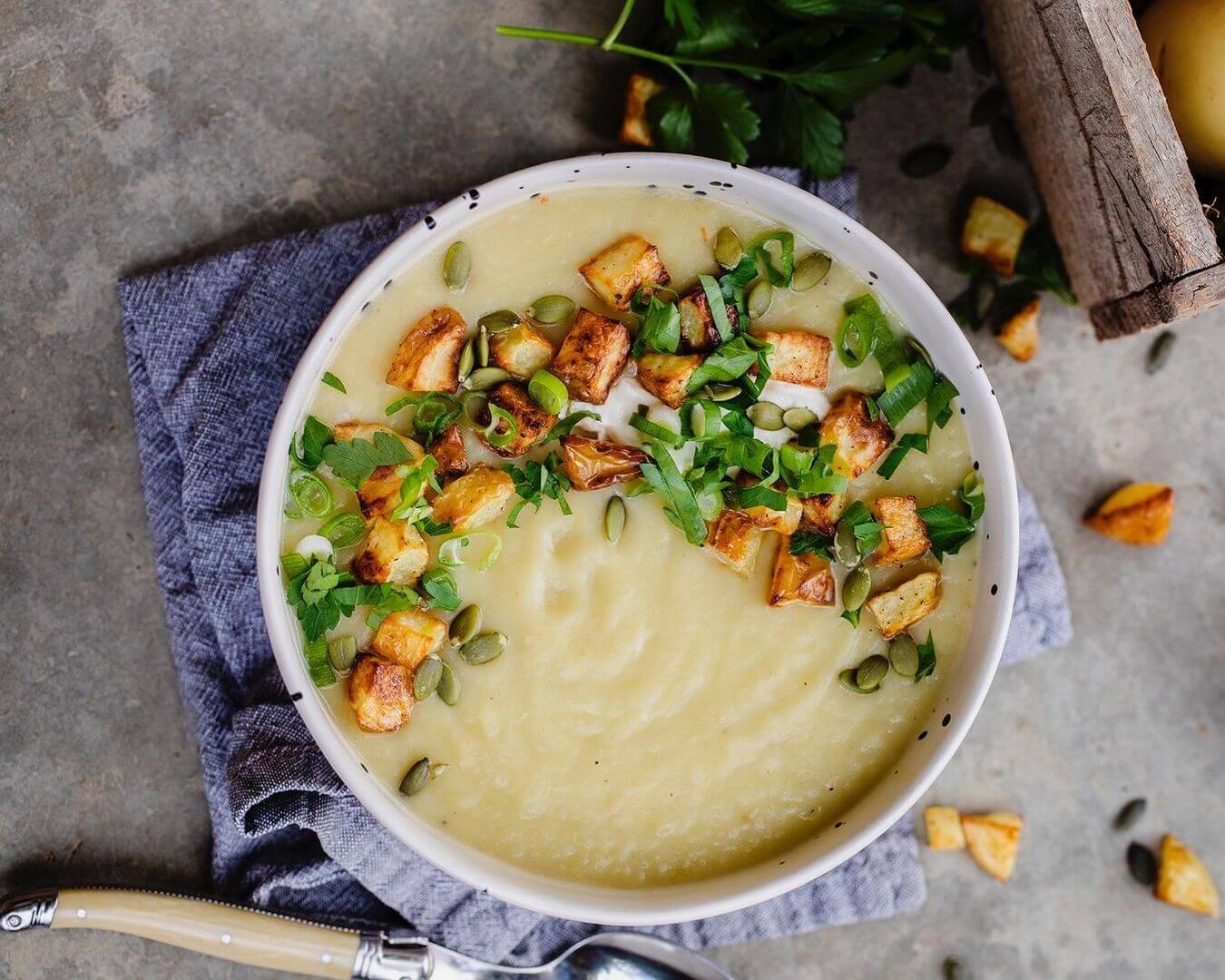Low Carb Potato and Leek Soup Mitolo Family Farms