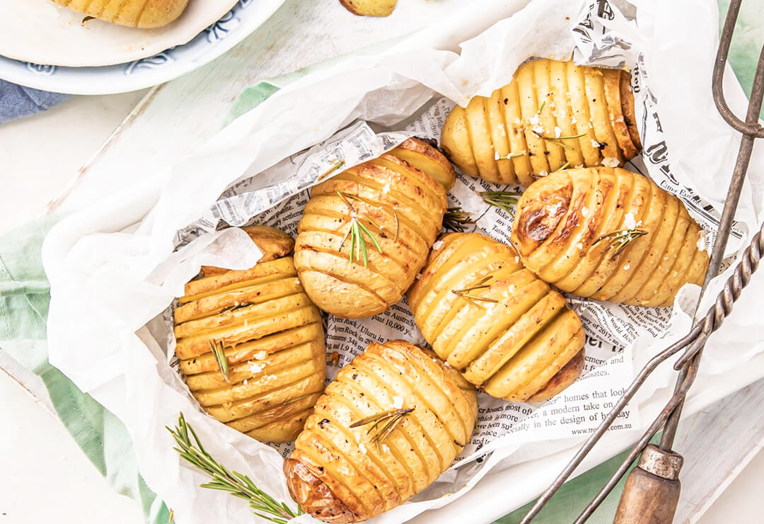 Hasselback Carisma Potatoes - Mitolo Family Farms