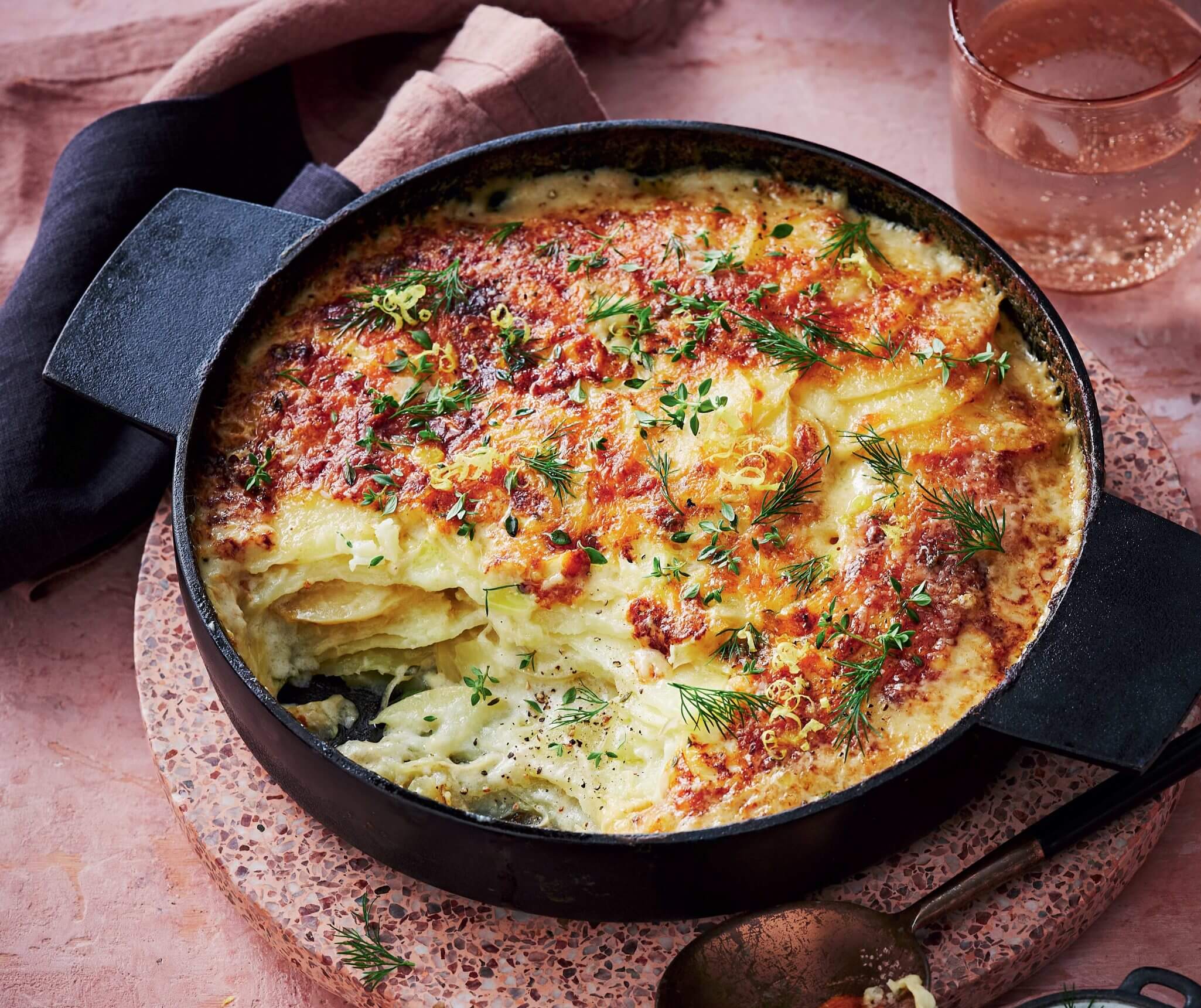 Courtney Roulston's Cheesy Carisma Potato Gratin - Mitolo Family Farms